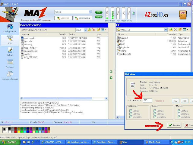 Como configurar CS no Azbox Elite via Mbox. -032