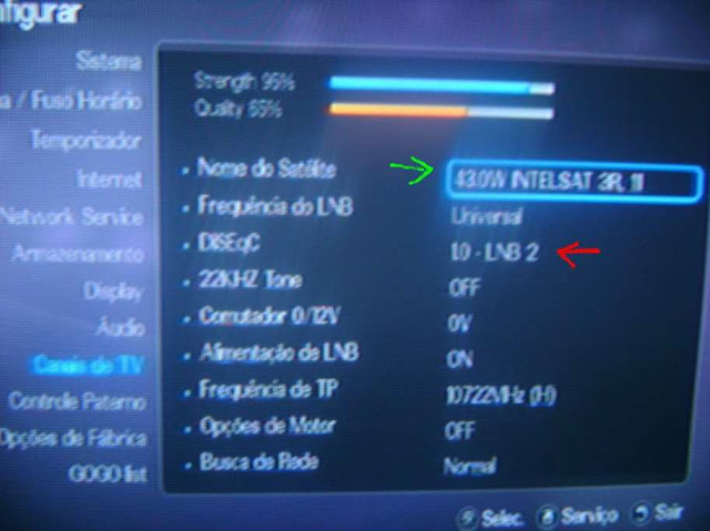 Como configurar CS no Azbox Elite via Mbox. -036