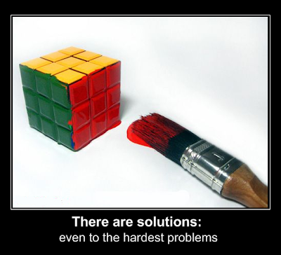 photo of a rubik's cube painted