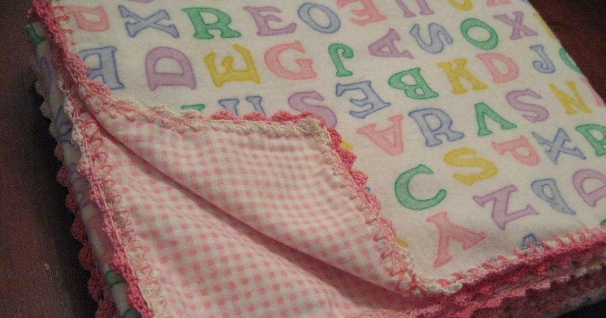 Stacey Lyn Designs Crocheted Edge Baby Blanket