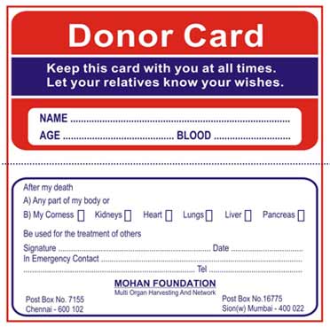 donor card template