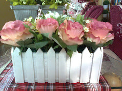 Pink Roses (including wooden vase)