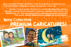 REINS COLLECTIBLE PREMIUM CARICATURES