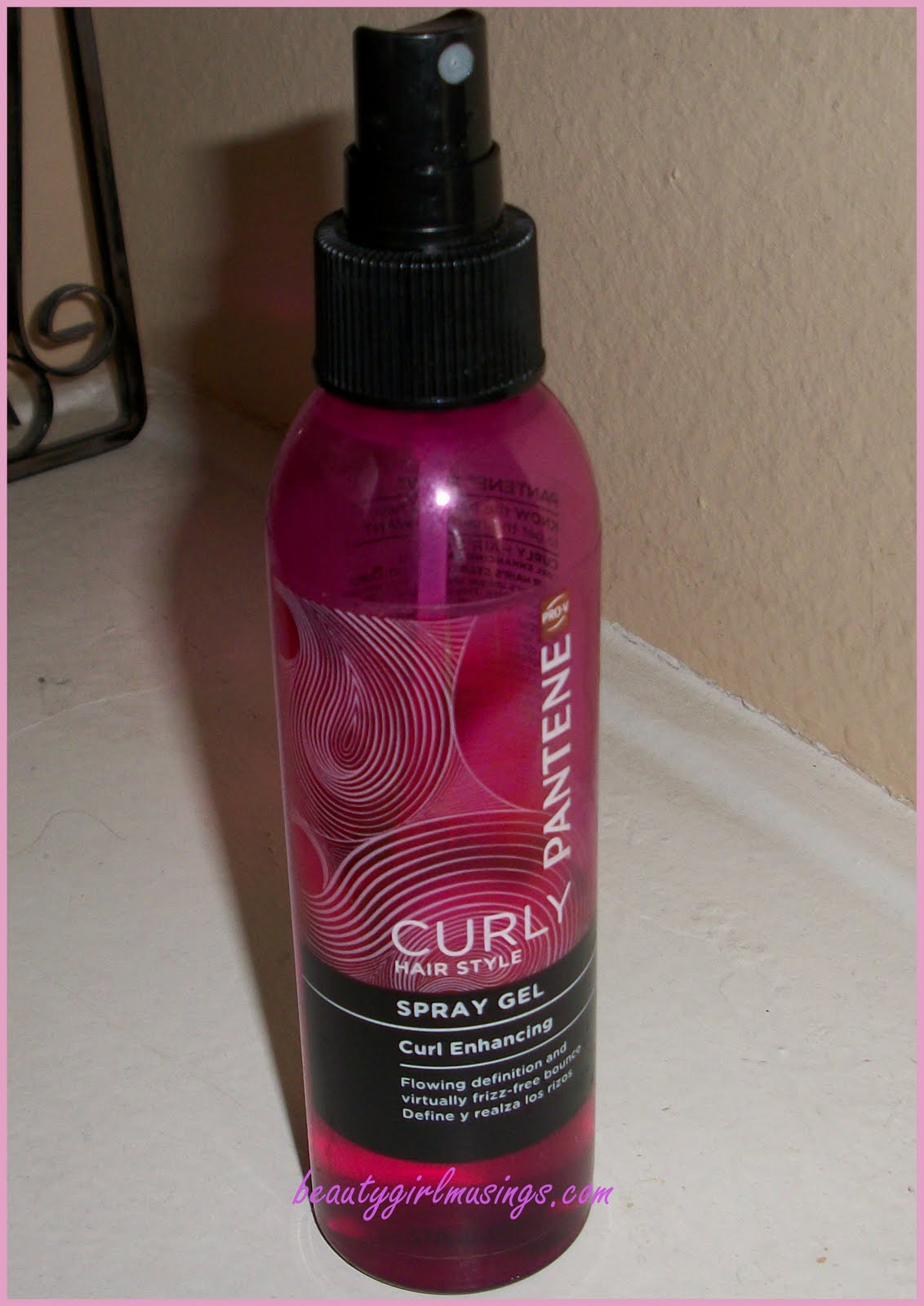 beauty girl musings hair therapy Pantene Curl Enhancing Spray Gel