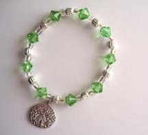 7.5" Sand Dollar Bracelet $25.00