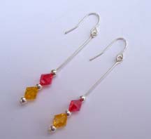 SS Orange & Yellow Earrings $20.00