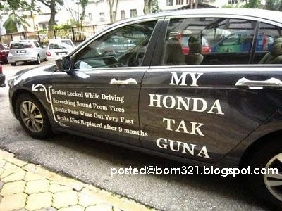 My Honda Tak Guna !