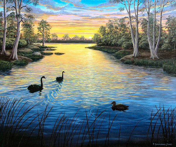 paintings of nature photos. oil painting Nature oil