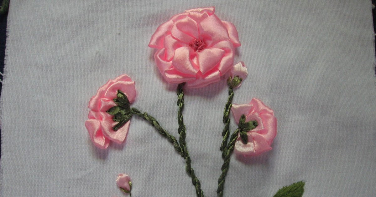 Brazilian Embroidery by Athiya Fassey Ribbon Work Flower