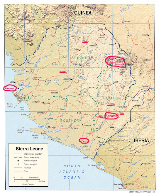 Map of Sierra Leone