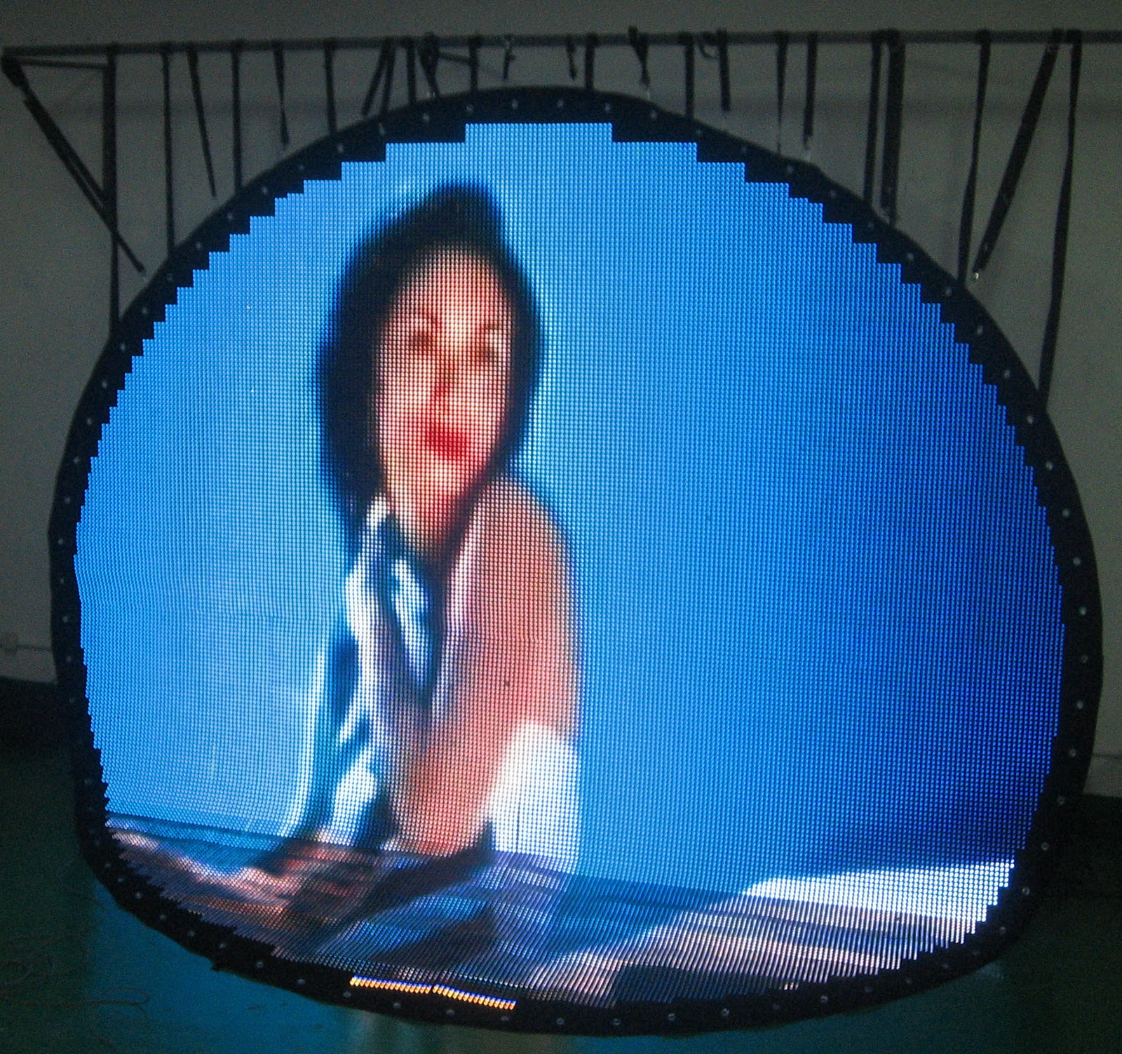 led curtain is soft and flexible ,can be folded ,curved,rolled,and easy
