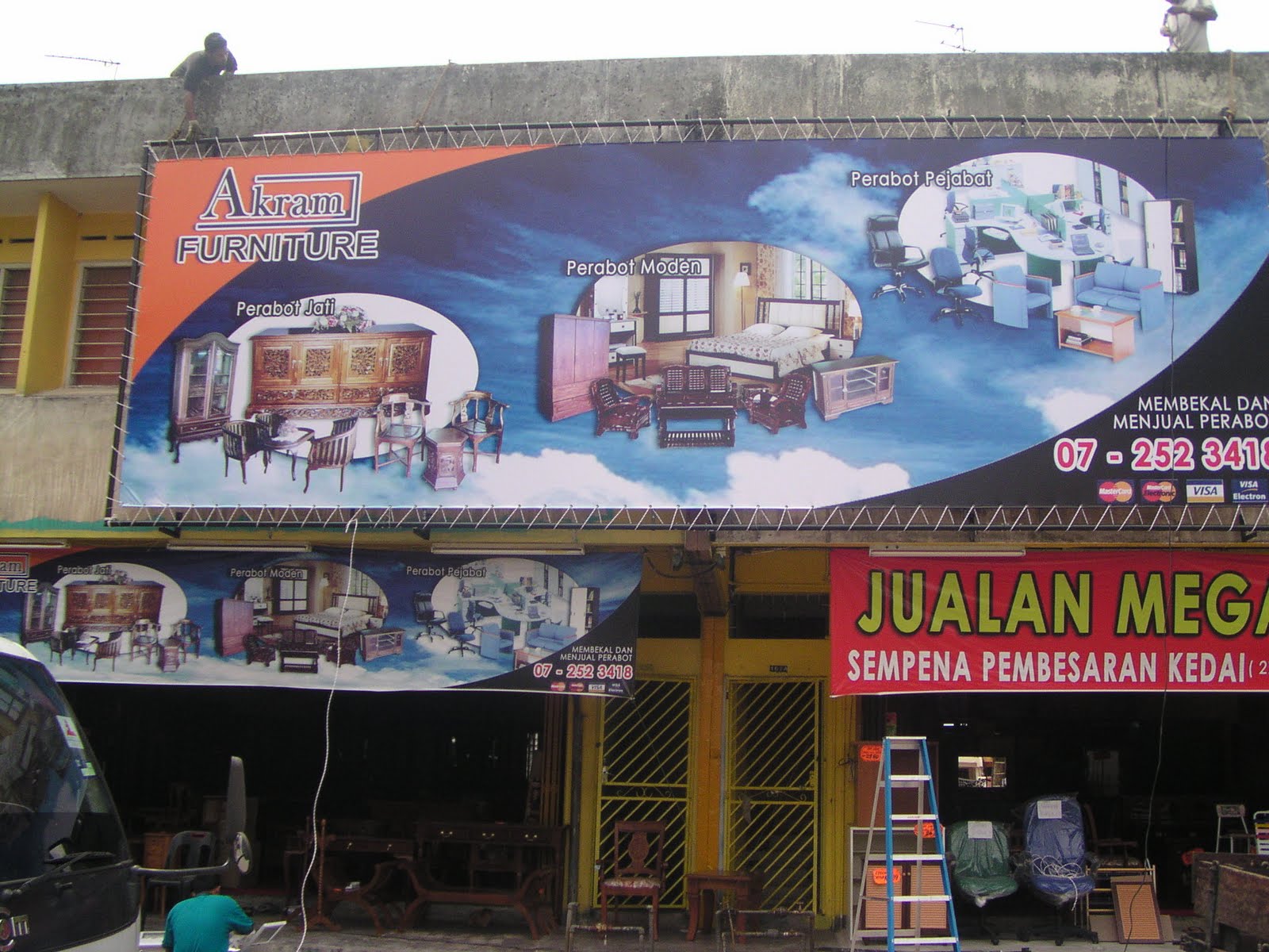 testing Akram Furniture kedai perabot di Taman Rinting, Pasir Gudang