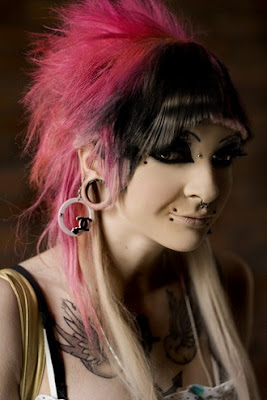 dark hairstyle. Emo hairstyles for girls act as a mirror of their 