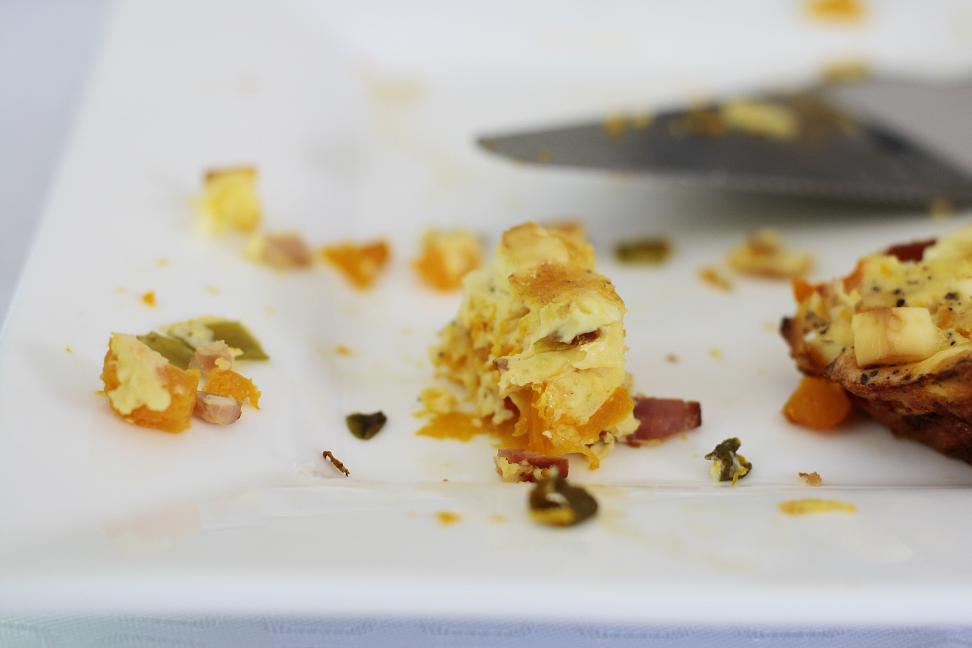 SCRAPSISTER Roast Pumpkin, Bacon and Feta Frittata