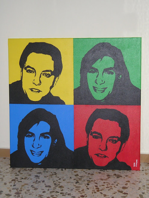 Acrílico sobre lienzo "Cuñada Warhol" 80x 80 cm