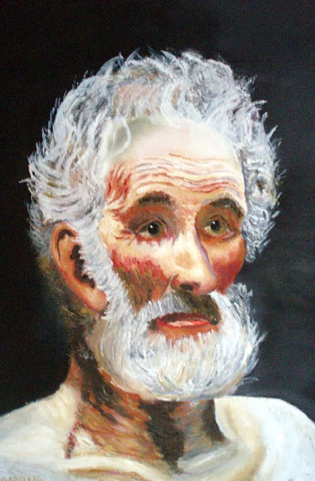 Óleo sobre lienzo "El Anciano" 41 x 27 cm