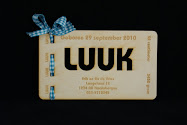 Houten geboortekaartje