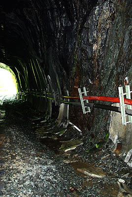 Inside wall of Hoosac Tunnel railroad