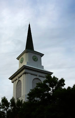 Westfield Mass clock tower on the Westfield Green