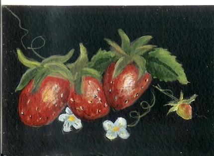 ACEO Strawberries