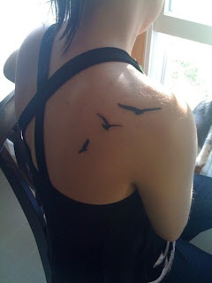 seagull tattoo for female