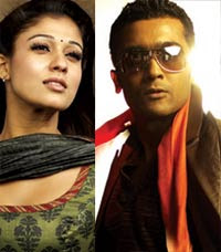 Suriya and Nayanthara Aadhavan