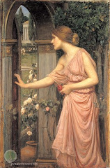 Psyche entering Cupid's garden by Waterhouse