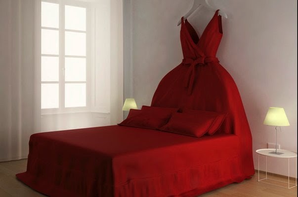 turkey mobilya Kırmızı Yatak Örtüsü İlginç Tasarım