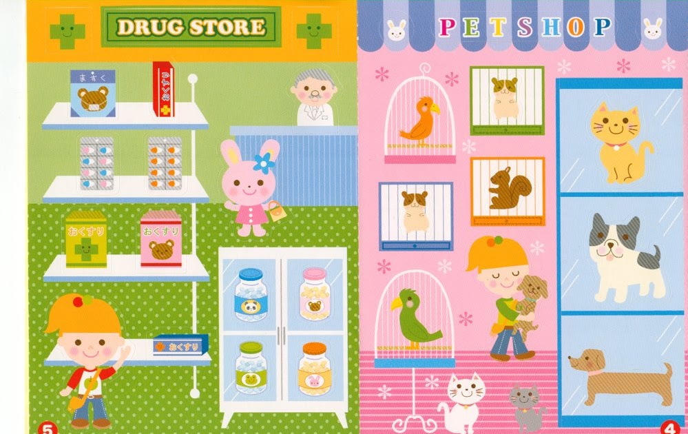 Mwendas Kawaii Japanese Sticker Book Adorable Friends