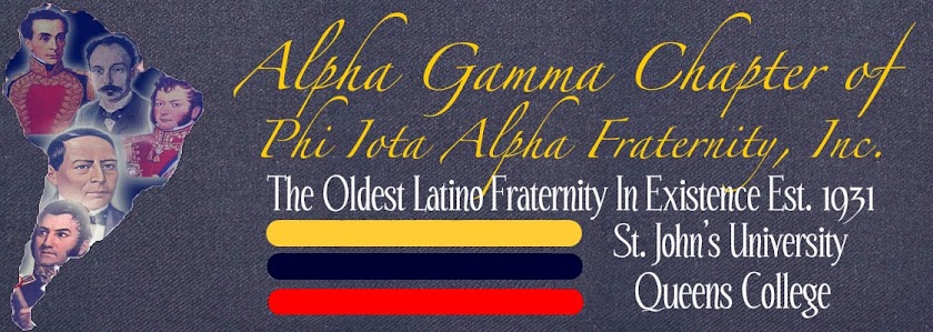 The Alpha Gamma Chapter of Phi Iota Alpha Fraternity, Inc.