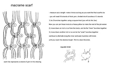 macrame scarf