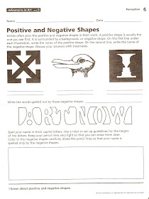 Harvest Artists Blog: 6th grade - Negative Space - HOMEWORK!!!