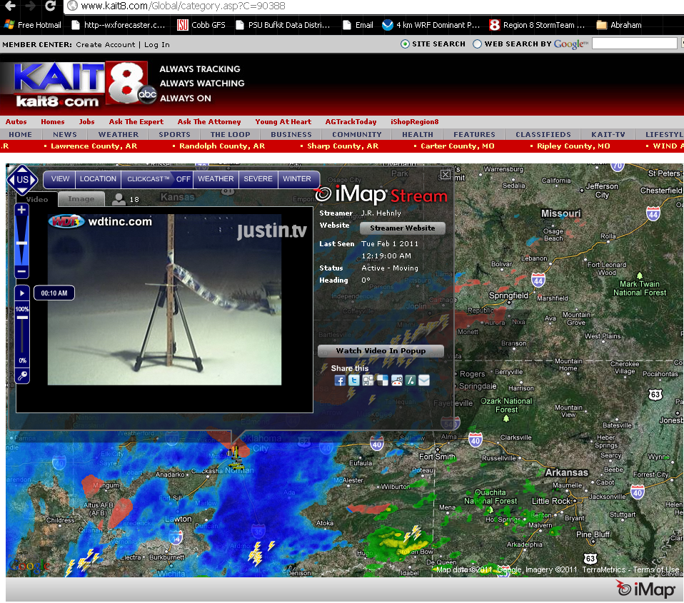 Ryan's Blog Interactive Radar Rocks!