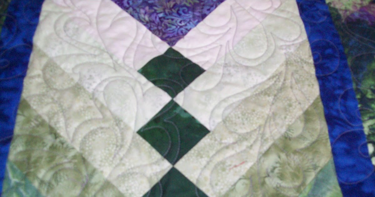 Best Friends Quilting Purple & Green French Braid Quilt