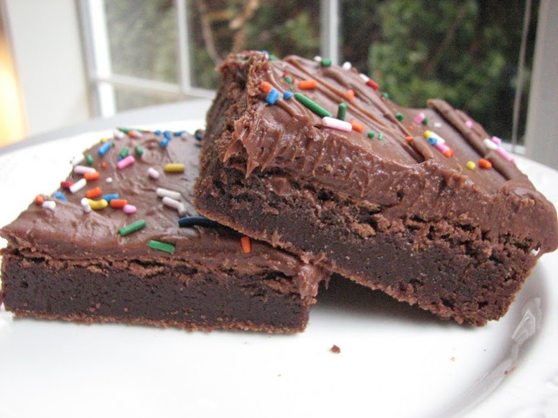 Heidi Bakes Frosted Fudgy Brownies