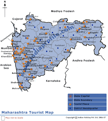 Maharashtra Tourist Places Map Free Visit To Most Famous Places Of The World: Maharastra