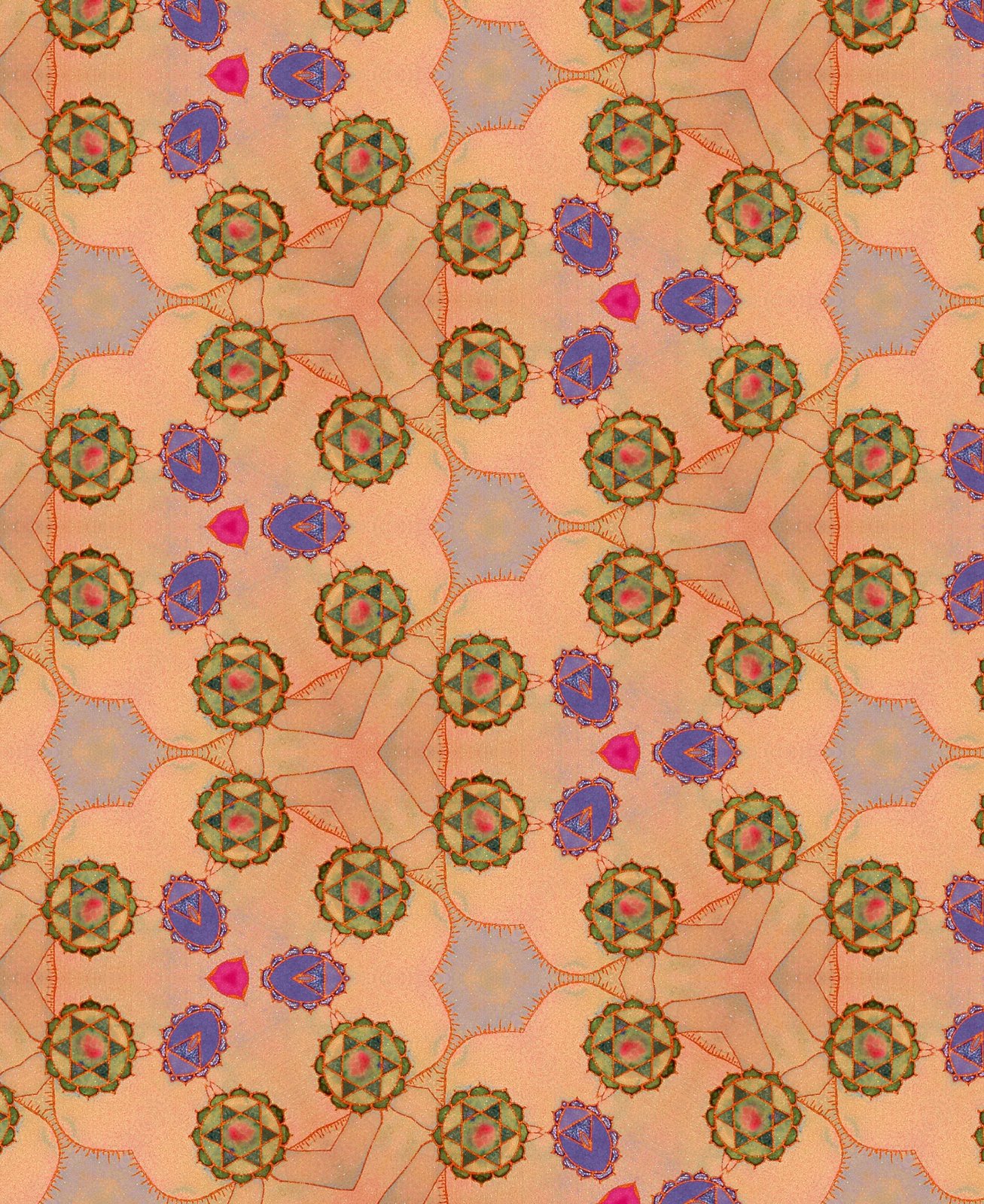 Heart Chakra Silk Fabric