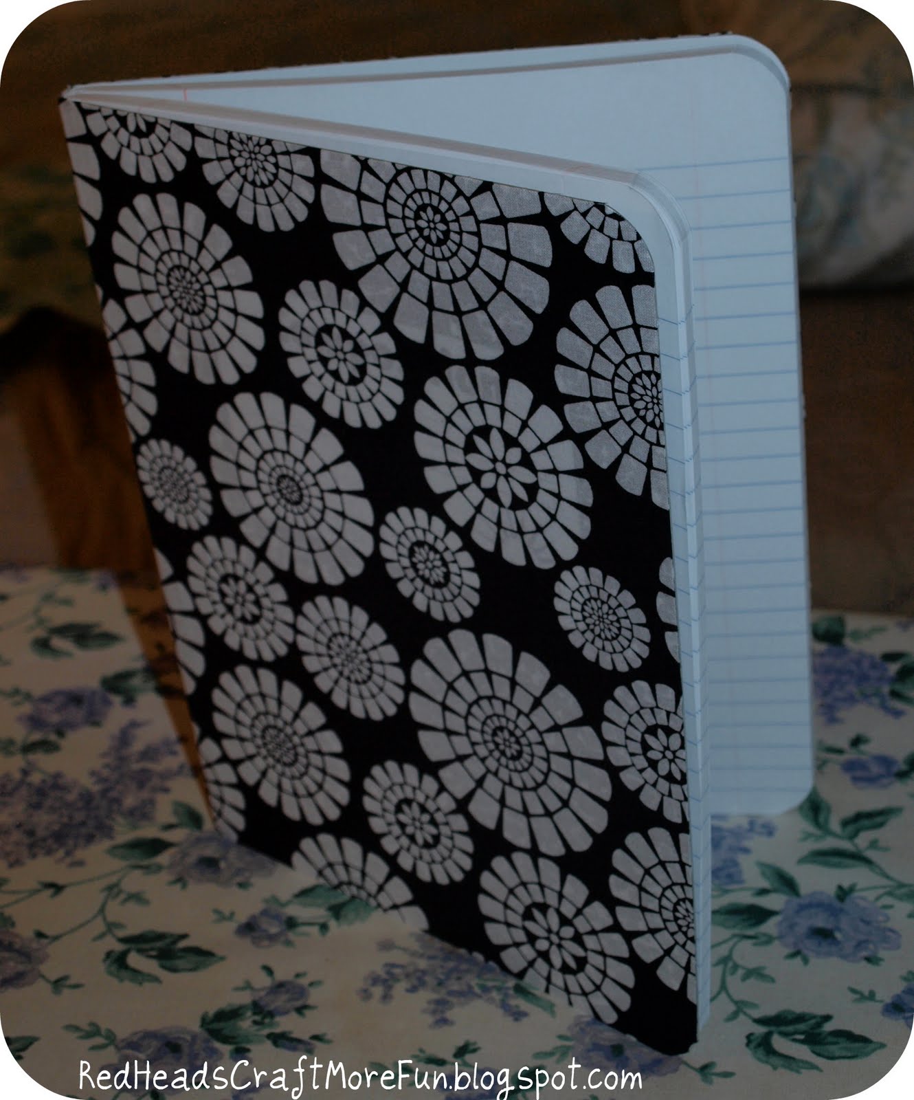 Red Heads Craft More Fun Fabric Covered Notebooks