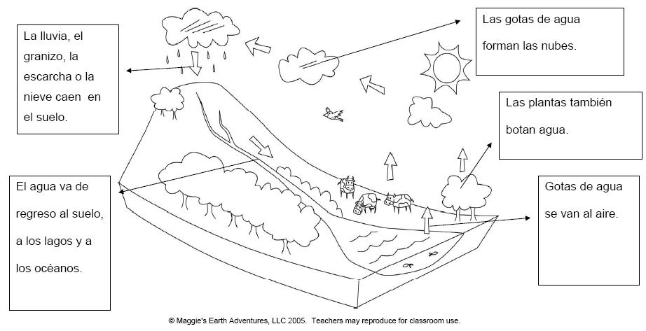 Dibujos de el ciclo del agua para dibujar - Imagui