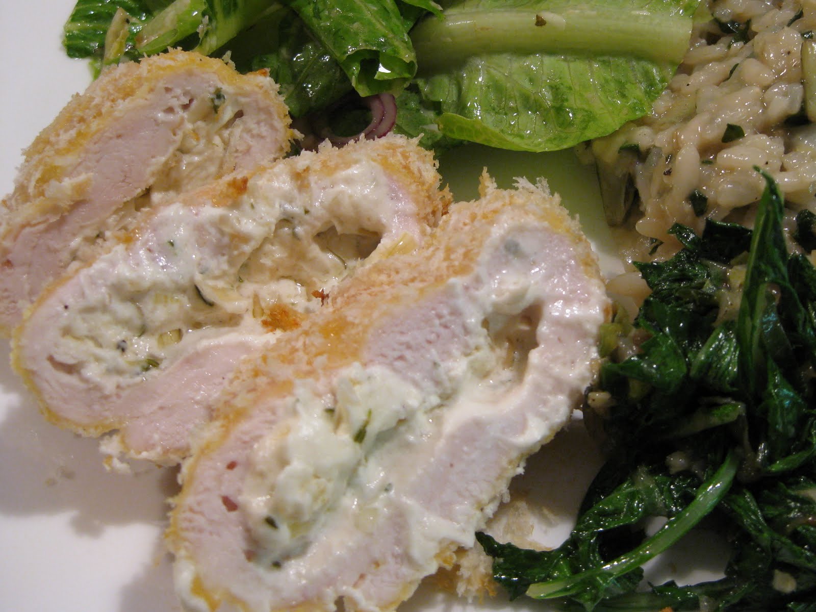 If Music be the Food of Love, Play On Breaded Stuffed Chicken Breasts