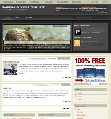 Mahusay Blogger Template