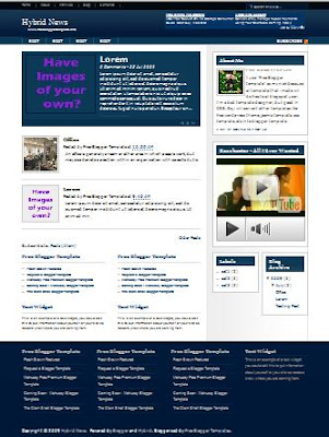 Hybrid News Blogger Template