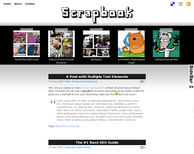 Scrapbook Blogger Template 