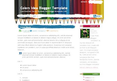 Colors Idea Blogger Template
