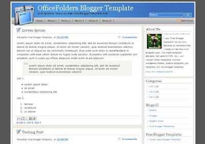 OfficeFolders Blogger Template