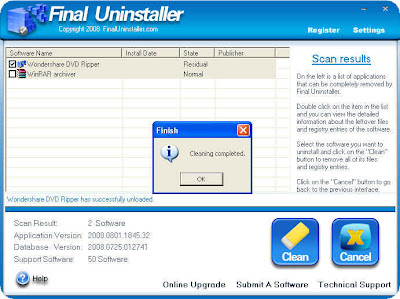 cleaning-completed Final Uninstaller 2.1.3 | Desinstale qualquer programa em seu PC! 
