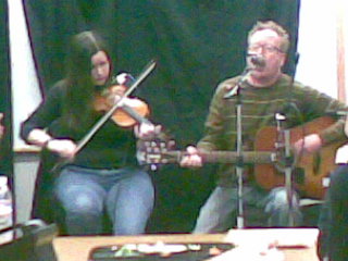 acoustic set with Flogging Molly
