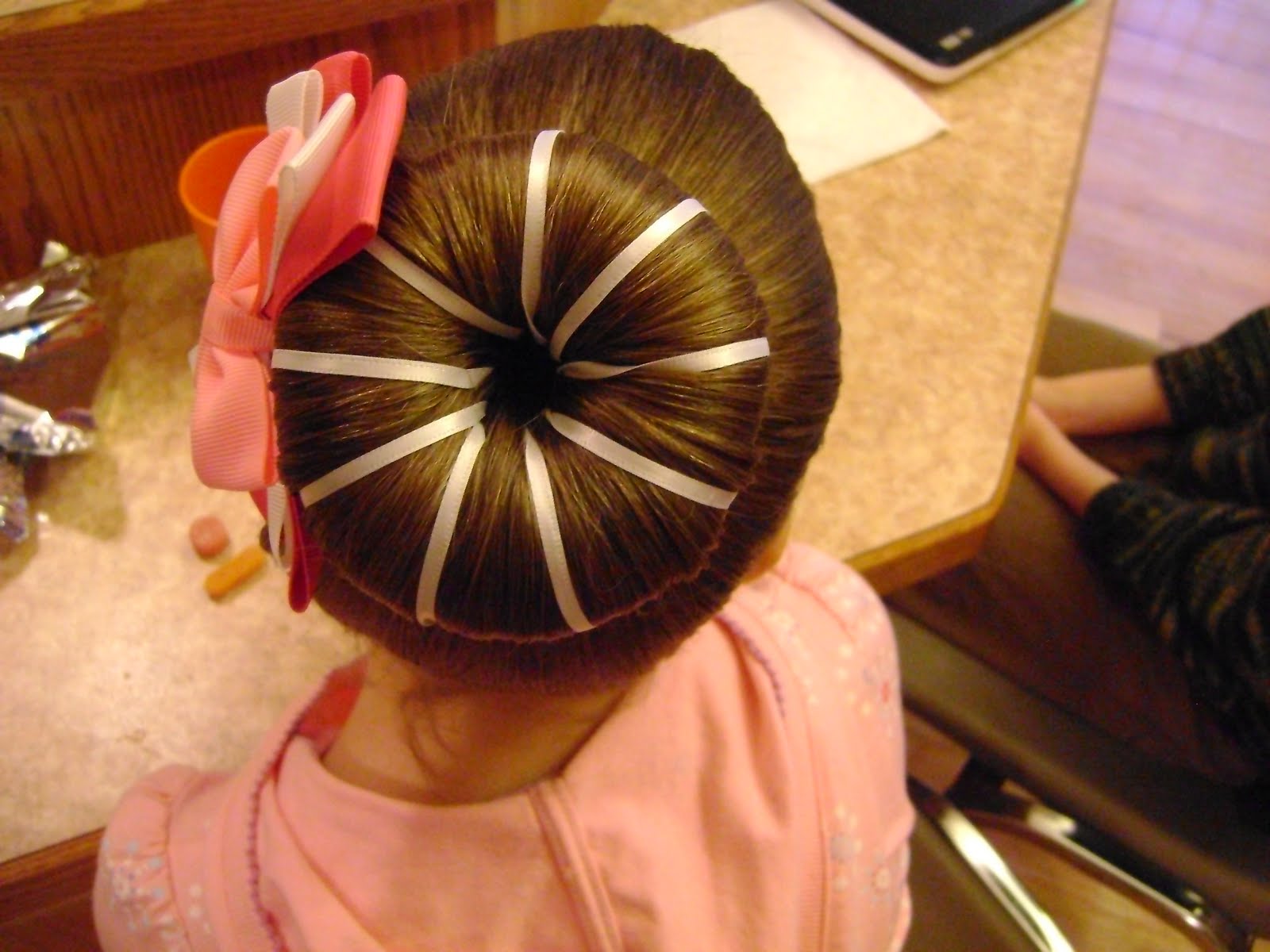 Bun With Ribbon
