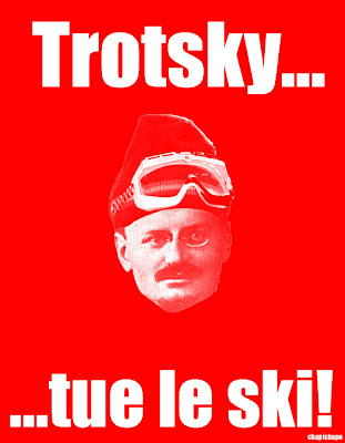 Résultat de recherche d'images pour "trotsky tue le ski"