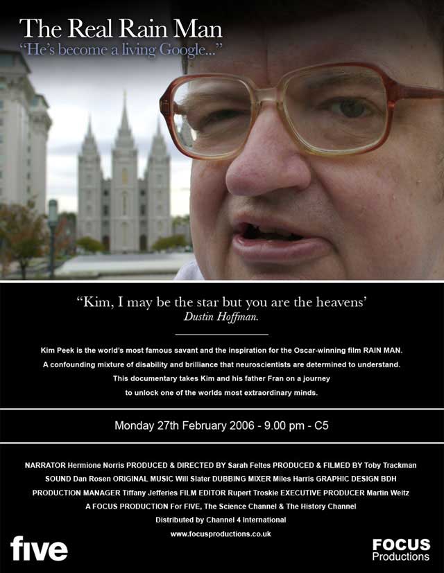 abraxas 365 dokumentarci Extraordinary People The Real Rain Man (2006)